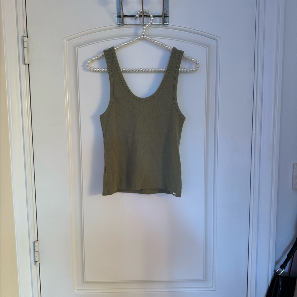 Olive Green Billabong Women's Tank Top